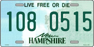 NH license plate 1080515