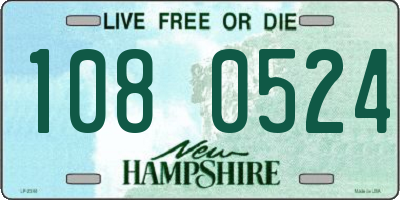 NH license plate 1080524