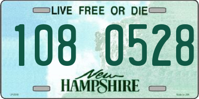 NH license plate 1080528
