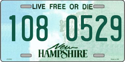 NH license plate 1080529