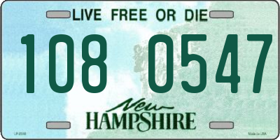 NH license plate 1080547