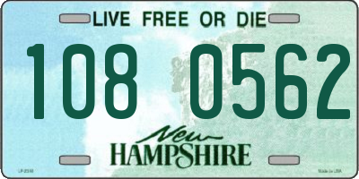 NH license plate 1080562