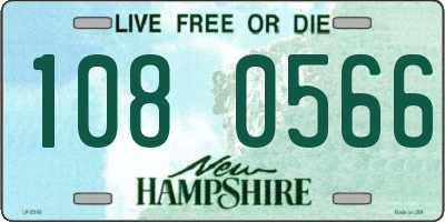 NH license plate 1080566
