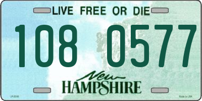 NH license plate 1080577