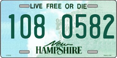 NH license plate 1080582