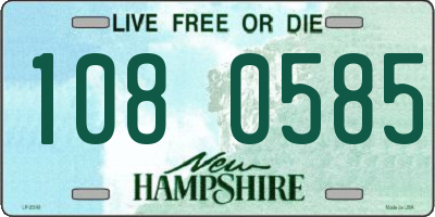 NH license plate 1080585
