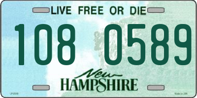 NH license plate 1080589