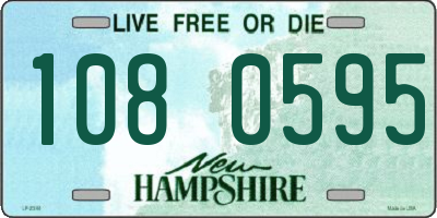 NH license plate 1080595
