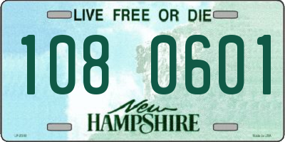 NH license plate 1080601