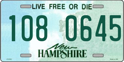 NH license plate 1080645
