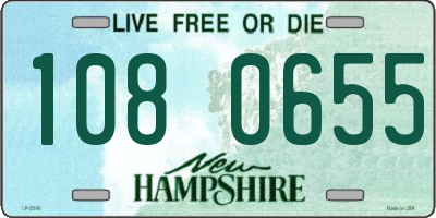 NH license plate 1080655