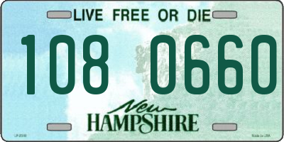 NH license plate 1080660