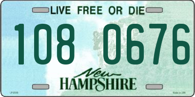 NH license plate 1080676
