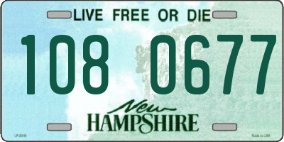 NH license plate 1080677