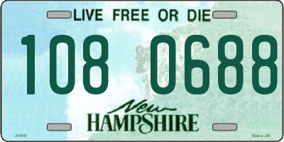 NH license plate 1080688