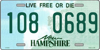 NH license plate 1080689