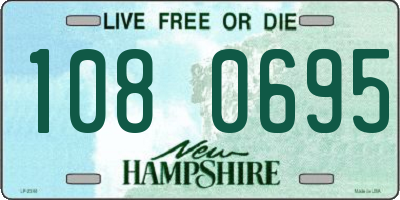 NH license plate 1080695