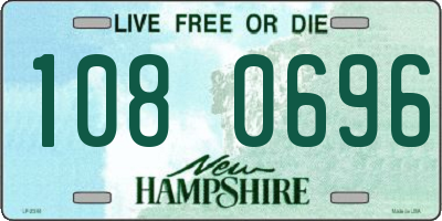 NH license plate 1080696