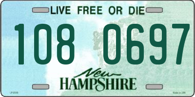 NH license plate 1080697