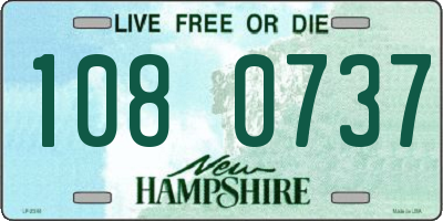 NH license plate 1080737