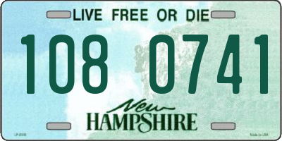 NH license plate 1080741