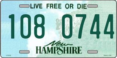 NH license plate 1080744