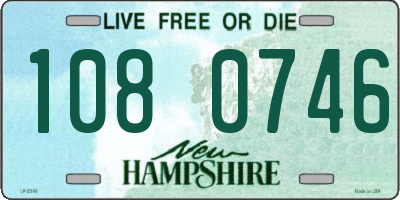 NH license plate 1080746