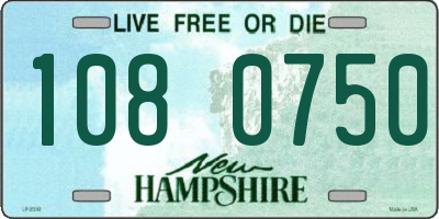 NH license plate 1080750