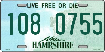 NH license plate 1080755