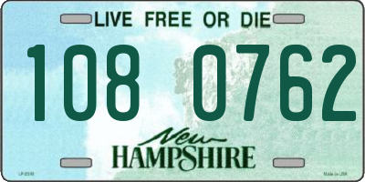 NH license plate 1080762