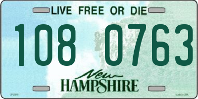 NH license plate 1080763