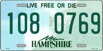 NH license plate 1080769