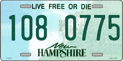 NH license plate 1080775