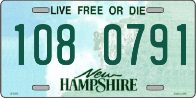 NH license plate 1080791