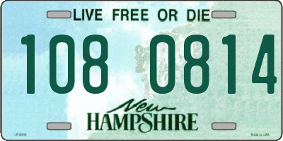 NH license plate 1080814