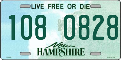 NH license plate 1080828
