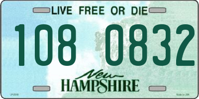 NH license plate 1080832