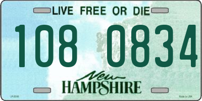 NH license plate 1080834