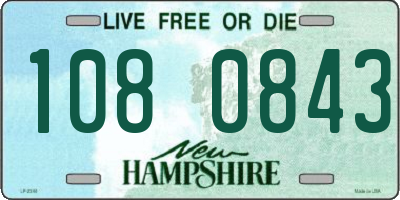 NH license plate 1080843