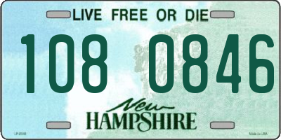 NH license plate 1080846