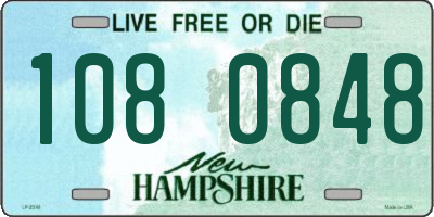 NH license plate 1080848