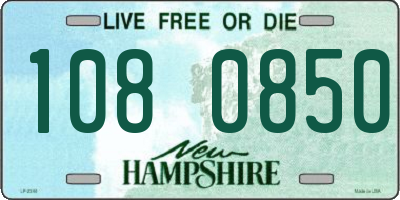 NH license plate 1080850
