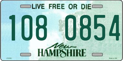 NH license plate 1080854