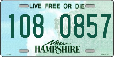 NH license plate 1080857