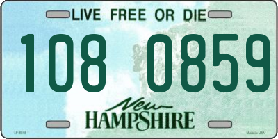 NH license plate 1080859