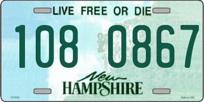 NH license plate 1080867