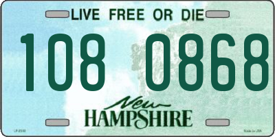 NH license plate 1080868