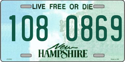 NH license plate 1080869