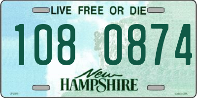 NH license plate 1080874