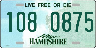 NH license plate 1080875